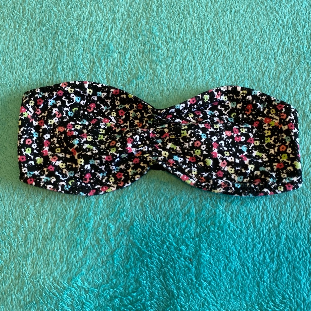 Black & White Floral Bando MUDD Bra